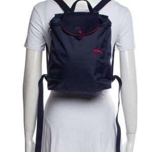 Longchamp navy backpack